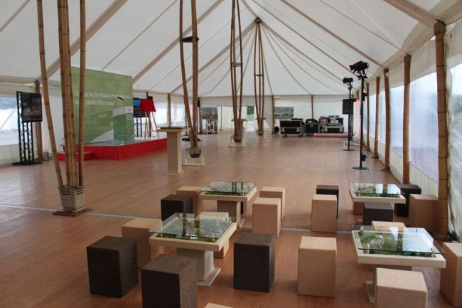 Chapiteau bambou de 250m² prés de Rouen